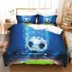 thumbnail image 1 of Football Sports Quilt Duvet Cover Set Pillowcase Home Textiles Super 3-Piece Bedding Set, 1 of 4