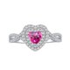 thumbnail image 2 of Anillos de Boda de Moissanita para Mujer 1 Uds Corte Corazón Color D VVS1 Anillos de Diamante Blanco/verde/rosa Anillos de Compromiso de Moissanita con Certificado, 2 of 7