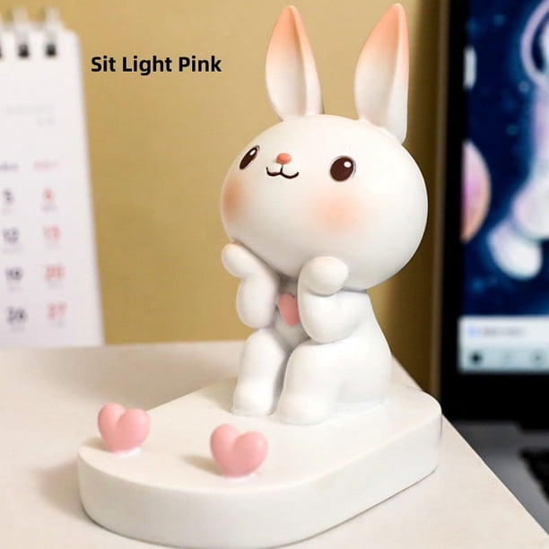 1pc Adorable Cartoon Rabbit Desktop Phone Holder - Perfect Birthday Gift for Phone and Tablet Lovers!
