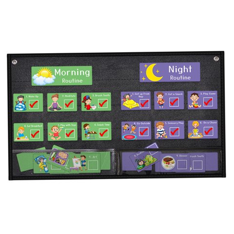 Bothyi - Calendario Visual Para Niños Horario De Trabajo Diario Para Niños Pequeños