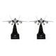 thumbnail image 1 of 2 Uds 1:100 Aviones Americanos F-22 Aviones De Combate Raptor Modelo De Aleación Fundida, 1 of 5