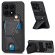 thumbnail image 1 of Funda Resistente para Honor X8A con Tarjetero y Soporte, Diseño Magnético Negro, 1 of 5
