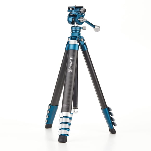 Trípode Benro CyanBird de fibra de carbono de 5 secciones con cabezal FS20Pro 2 en 1 (TCBC15FS20PROC)