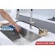 thumbnail image 5 of Enjuagador de Vasos AquatiQ Combo de Rociador para Fregadero 120 cm Dorado, 5 of 8