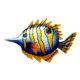 thumbnail image 4 of Decoraciones Pescado Metal Colgante Arte De La Pared Decoración Para Baño Piscina Amarillo, 4 of 4