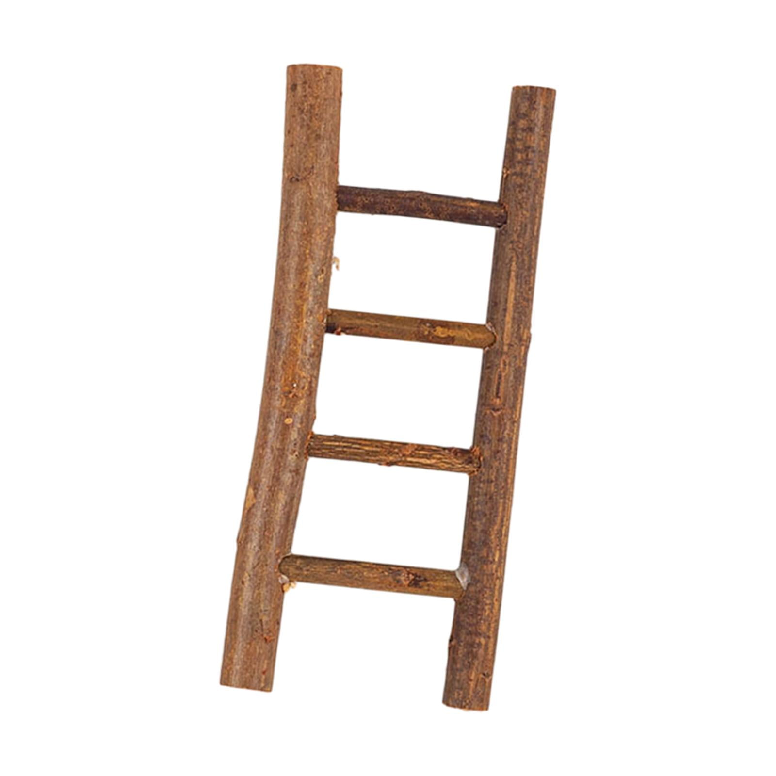 Magideal - Mini Escalera Navideña, Diseño De Escena De Escalera Pequeña, Ilustraciones En Miniatura, Adornos Para Bar, Tienda, Ventana, Jardín De Hadas, Navidad Medio