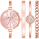 thumbnail image 1 of Reloj Anne Klein Rose Gold-Tone Blush Pink Mother-Of-Pearl Bangle Set Ladies Watch, 1 of 2