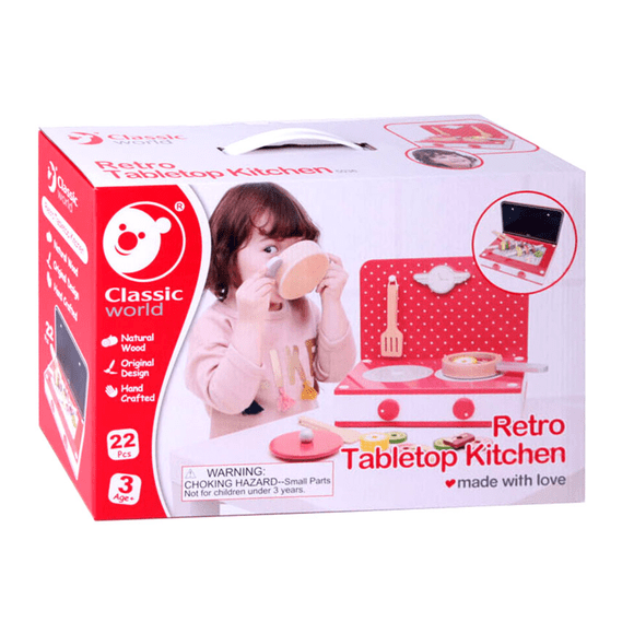 Mesa de Cocina Madera para Niños Classic World