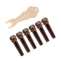 Magideal - 6 Pines De Puente, Clavos De Cuerda Fija Para Guitarra, Accesorios Para Guitarra Folclórica Acústica, Pines De Puente De Guitarra Acústica Portátiles