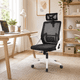 thumbnail image 3 of Silla de Escritorio con Cabezal Ergonomus Doha Blanco, 3 of 13