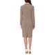 thumbnail image 3 of INSPIRE CHIC Conjuntos de Traje para Mujer Blazer de Manga Larga y Falda Lápiz 2 Piezas Conjuntos Gris Caqui L, 3 of 6