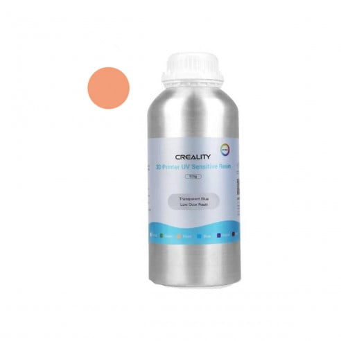 Resina Creality Fotosensible Bajo Olor Piel Transparente 500g