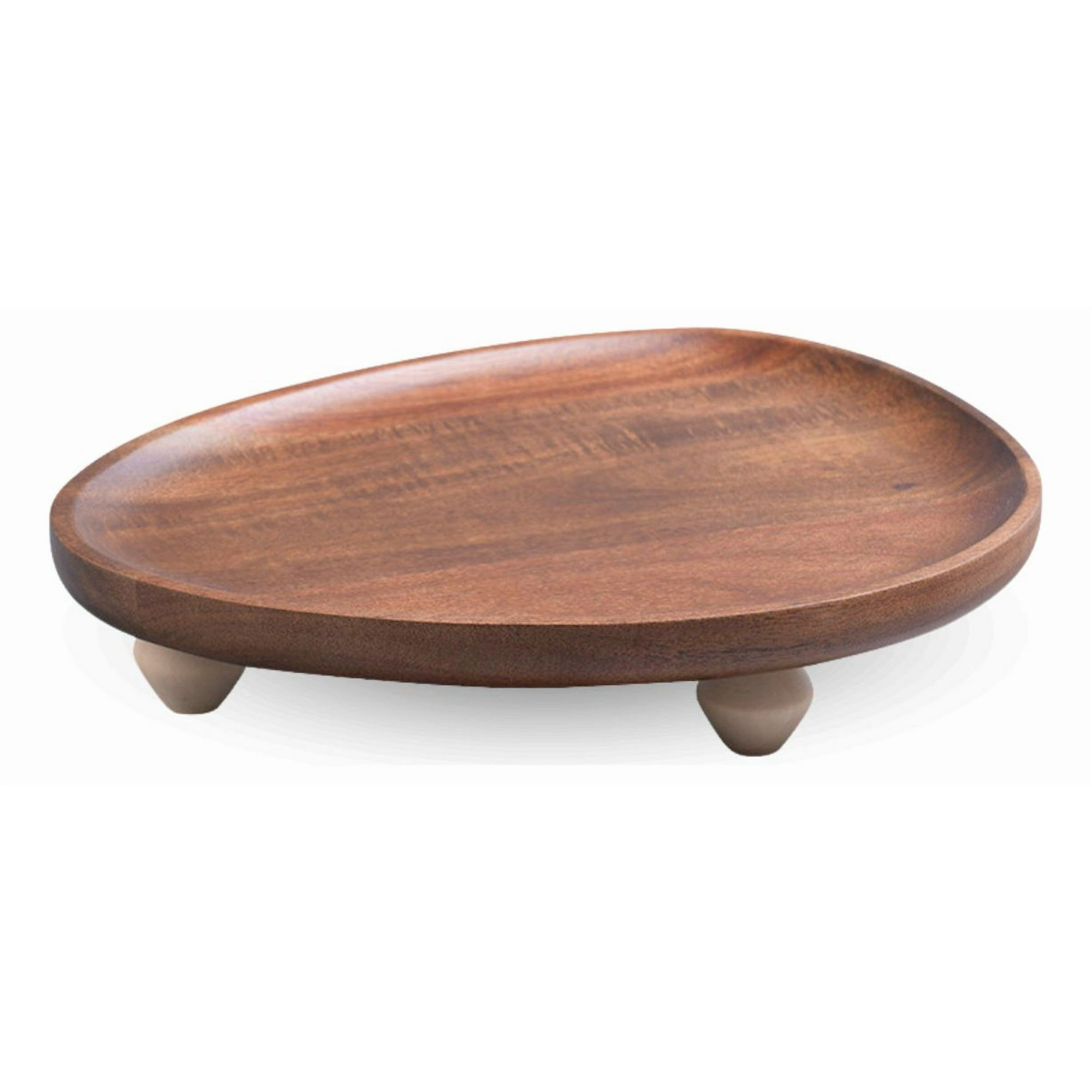 Santu Home & Deco - Bandeja De Madera Acacia Estilo Rústico Con Patas