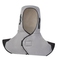 Magideal - Cubierta Para El Cuello De Soldadura, Capucha De Soldadura Ligera, Gorro De Soldadura Reutilizable, Cómodo Chal De Soldadura Eléctrica, Sombrero, Somb Gris