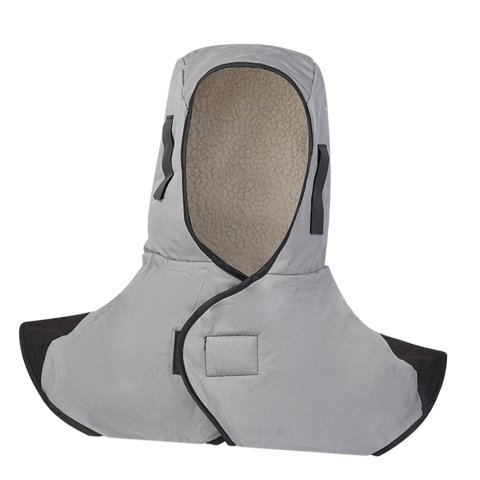 Magideal - Cubierta Para El Cuello De Soldadura, Capucha De Soldadura Ligera, Gorro De Soldadura Reutilizable, Cómodo Chal De Soldadura Eléctrica, Sombrero, Somb Gris