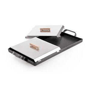 Genérico - Plancha Churrasquera Con Accesorios Color Plata