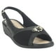 thumbnail image 3 of Sandalia Comfortflex Mujer 2396452 Negro Casual, 3 of 6