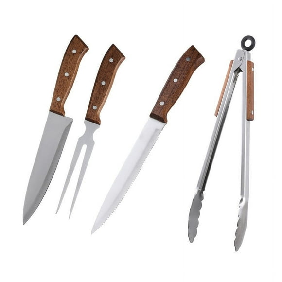 Set Parrilla 4 Piezas Acero Inoxidable Arthome PAR26