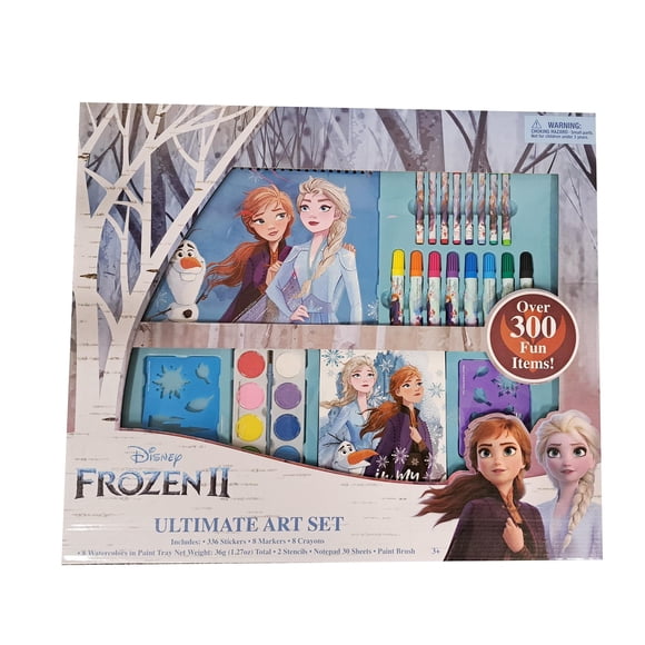 Set de arte y actividades con diseños innovadores de Disney Frozen, más de 300 artículos