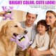 thumbnail image 5 of Juguete para perro HUGEME Monster de peluche con chirrido, color morado, 5 of 8