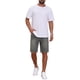 thumbnail image 2 of INSPIRE CHIC Pantalones Cortos de Mezclilla Texturizados para Hombre de Regreso a Clases por Encima de la Rodilla con Cremallera Casual Jean Corto 32 Azul Retro, 2 of 4
