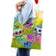 thumbnail image 4 of Do Re Mi Bolso de tela con estampado de lienzo para mujer, bolsa de compras reutilizable y estética, con cremallera interior, regalo para mujer,38*45cm., 4 of 6