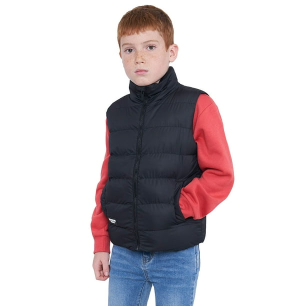 Parka Kids Sin Mangas Negro Corona