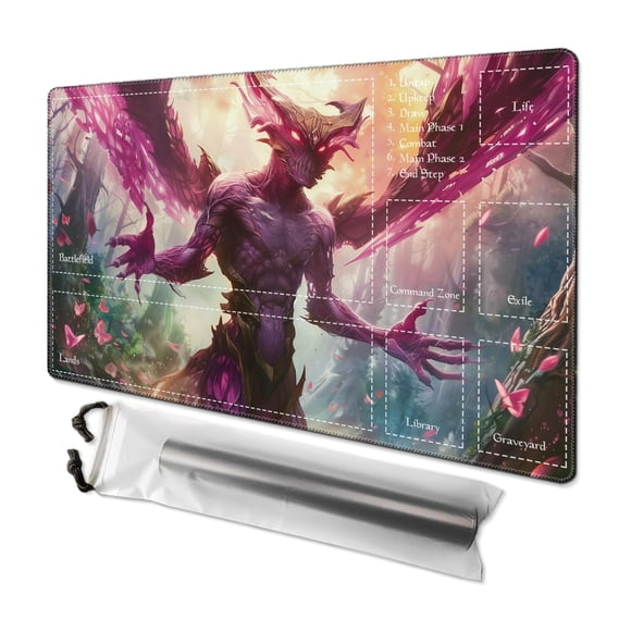 Tapete de juego Komick MTG Voice of Nightmares 60 x 35 cm con bolsa de almacenamiento