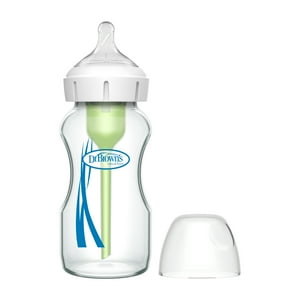 Dr. Brown'S - Mamadera Anticólico Boca Ancha Vidrio 270Ml