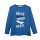 thumbnail image 1 of Polera Niño Manga Larga Estampado Skate Azul, 1 of 3