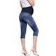 thumbnail image 2 of Hybrid & Company Vaqueros Capri de Embarazo 1X Azul Medio, 2 of 6