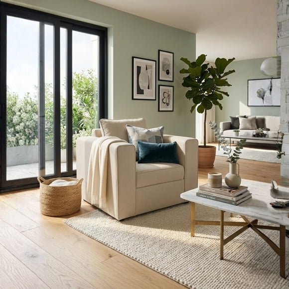 BUTACA AURELIA TELA BEIGE