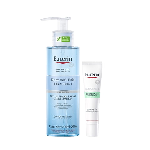 Eucerin Facial Dermatoclean + Dermopure Acción