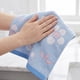 thumbnail image 4 of REGALWOVEN Toalla de Mano de Algodón Jacquard Geométrico Floral, 13 x 29 Pulgadas Toalla Decorativa Suave y Absorbente para Baño, Cocina, Hogar Azul Rojo Frijol 2pk, 4 of 7