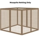 thumbnail image 5 of Malla mosquitera para gazebo OIPUNSHLE 305 x 305 cm, 4 paneles, 5 of 7