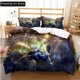 thumbnail image 1 of Anime Demon Slayer Nezuko Tanjirou Bedding Set Boys Girls Duvet Cover Pillowcase Bed Kids Adult, 1 of 5