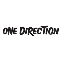Rienda Libre Graphics - Decomural One Direction Band Name Logo Ws-40905