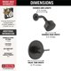 thumbnail image 4 of Set De Grifos De Ducha Modern 14 Series Color Negro Mate, 4 of 7