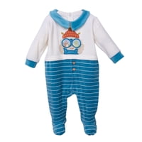 Pillin - Osito Plush Recién Nacido Niño Rayas Petroleo