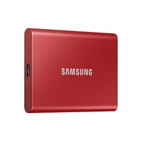 Ssd Portátil Samsung T7 500 Gb Usb 3.2 Gen2 1050 Mb/S Rojo