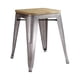 thumbnail image 2 of Set 2 Pisos Bajo 45 Cm Asiento De Madera Tolix Ernest Gris, 2 of 3