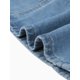 thumbnail image 5 of INSPIRE CHIC Falda de Mezclilla para Mujer Cintura Elástica Abertura Trasera Bolsillos Maxi Largo Faldas Largas de Jean S Azul Cielo, 5 of 6