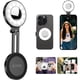 thumbnail image 2 of Luz de llenado para teléfono led Anexo de luz Anillo de luz de selfie Brillo ajustable Compatible para iPhone Smartphone Vlogs / Fotografía / Videoconferencia Color Negro, 2 of 3