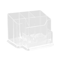 Bothyi - Tarjetero Para Escritorio, Exhibición Acrílica, Reuniones, Tarjetas De Nombre Para El Hogar, Soporte Con 5 Ranuras, 14X10X9Cm