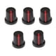thumbnail image 3 of 5 Uds Perilla De Pedal De Efecto De Guitarra Perillas De Control De Amplificador Negro + Rojo, 3 of 5