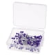 thumbnail image 5 of 100pcs pernos de la cabeza multicolor pearlized para diy componentes de la joyería púrpura, 5 of 5