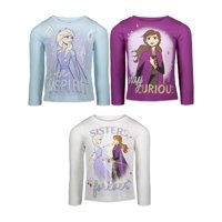 Camiseta Disney Frozen Elsa Princess Anna Para Niñas Pequeñas 5T