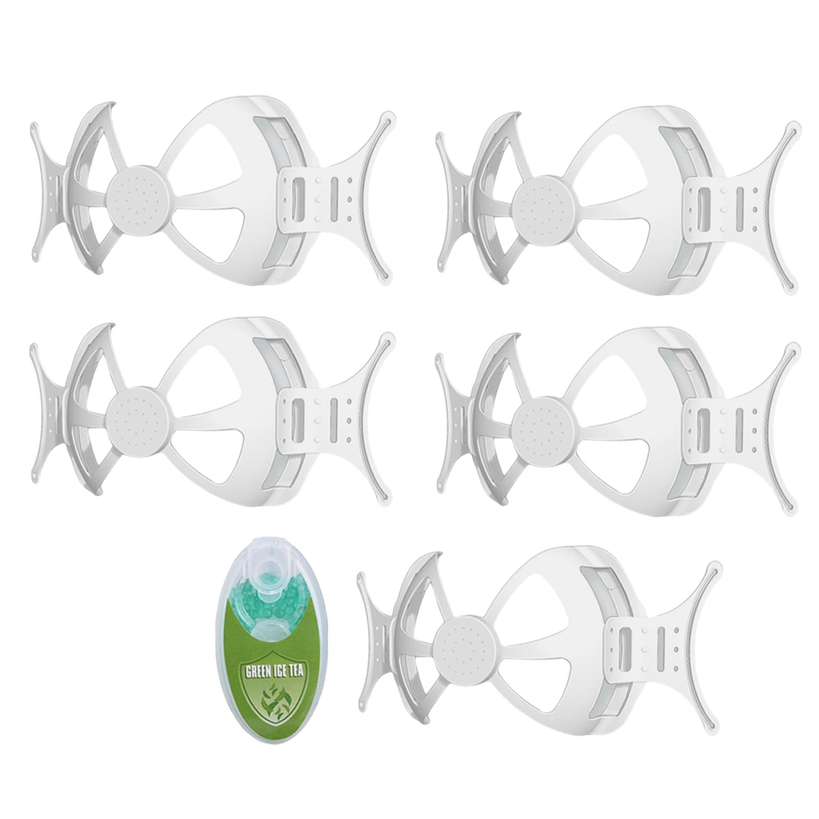 Ioensy - 5 Uds Soporte De Máscara Marco De Soporte Interno Máscara Debajo Del Cojín De Inserción Blanco