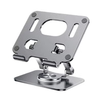 Magideal - Soporte Plegable Para Tableta Soporte Para Portátil Soporte Para Teléfono Celular Estante Artesanía Fina Conveniente Rotación Ajustable De 360 Degree Para Gris