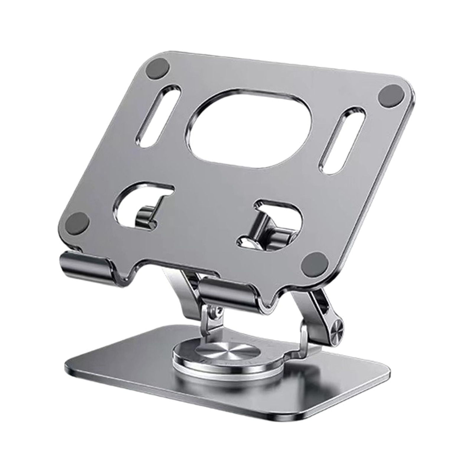 Magideal - Soporte Plegable Para Tableta Soporte Para Portátil Soporte Para Teléfono Celular Estante Artesanía Fina Conveniente Rotación Ajustable De 360 Degree Para Gris